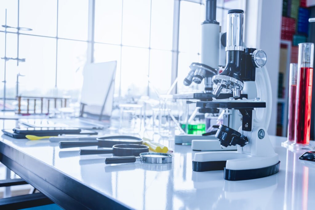 scientific laboratory equipment in the laboratory.